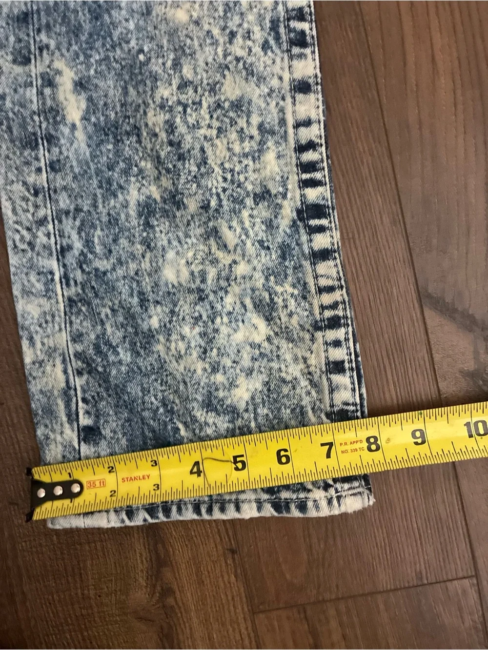 Men's True Religion Acid Wash Blue Jeans - Classic Straight Fit